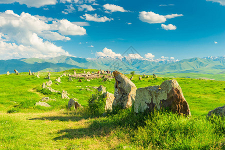 亚美尼亚巨石柱块卡拉洪杰的Zorats图片