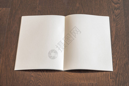 模拟书空白开放页目录杂志小册子袖口手册表背景图片