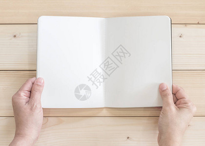 空白开放口袋书模拟目录杂志或纸质纹理复制空间笔记模板背景图片