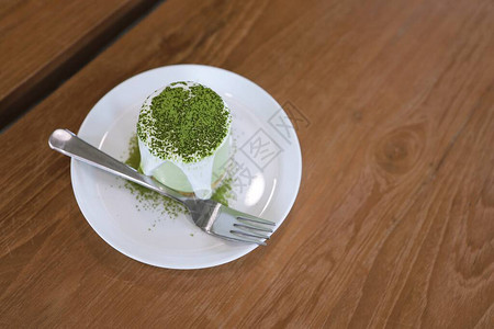 日本美花绿茶蛋糕图片