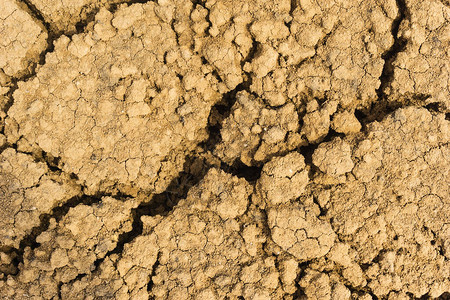 破裂的粘土表面质地干燥和切碎的黄土裂隙地面旧断砂背景沙背景图片