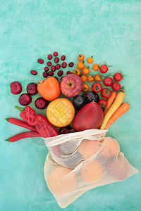 富含番茄红素的水果和蔬菜系列背景图片
