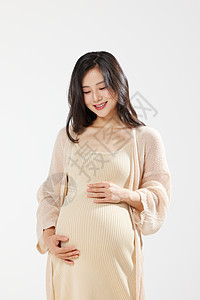 怀孕的青年女性高清图片