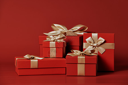 创意圣诞节圣诞新年七夕礼物盒背景