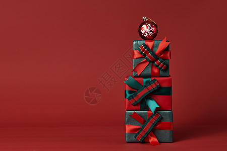 圣诞装饰包装礼物盒图片