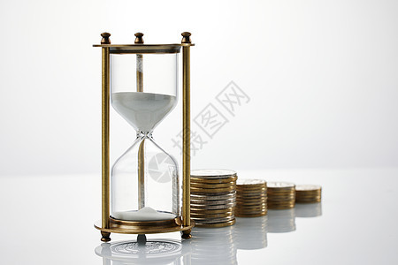 金融货币与时间概念图片