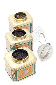 白色厨房用茶盒制茶器图片