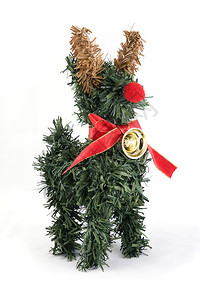 驯鹿树圣诞装饰品和装饰图片