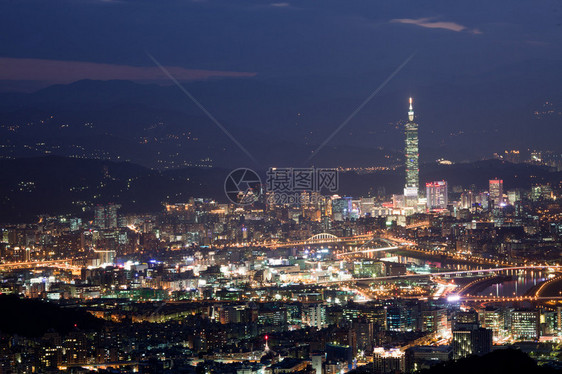 台北市夜感图片