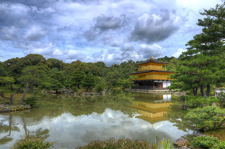 金殿寺Kinkakuji是日本京都的佛教寺庙和世界遗产址图片