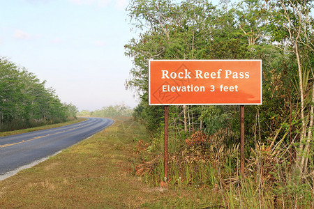RockReefPass是大沼泽地公园最高海拔3英尺的山口之一图片