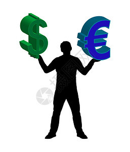 美元对欧元对世界经济图片