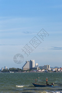 华住酒店泰国华欣海岸线背景