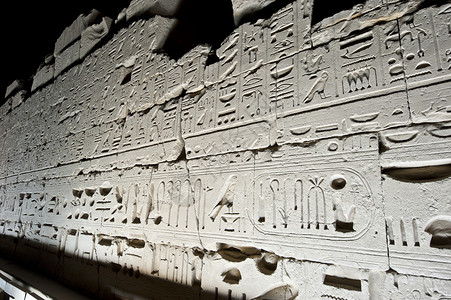 卢克索卡纳克古埃及神庙在声光表图片