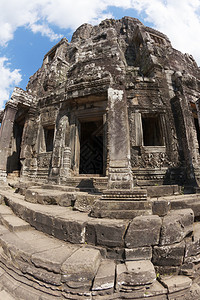柬埔寨吴哥托姆Bayon寺庙内结构之图片