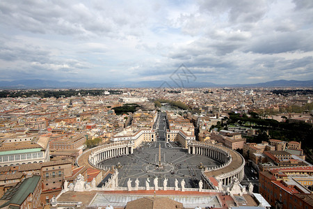 罗马的全景从圣彼得图片