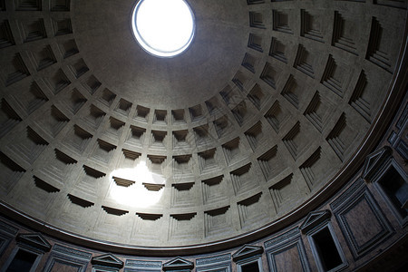 意大利罗马万神殿穹顶的内部景象位图片