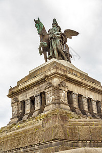凯撒威廉的纪念碑威廉皇帝威廉在德国科布伦茨图片