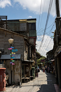Jingingingh老街上的竹竿台图片