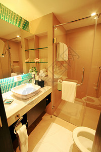 现代浴室内部背景图片