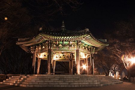 韩国南山公园美丽夜景图片