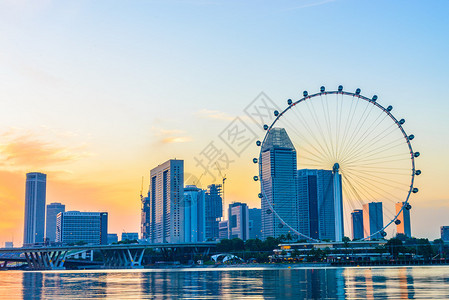 新加坡飞轮是世界上最大背景图片