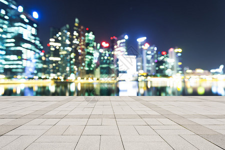 繁华的现代都市夜景图片