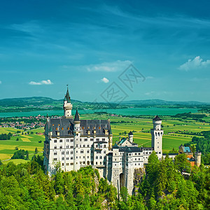 在德国新天鹅堡的城堡图片