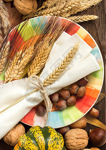 秋季餐桌布置感恩节餐桌布置图片