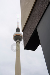 柏林市中心的电视塔图片