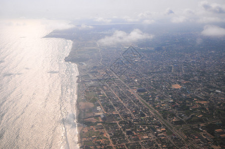 加纳阿克拉市的鸟瞰图图片
