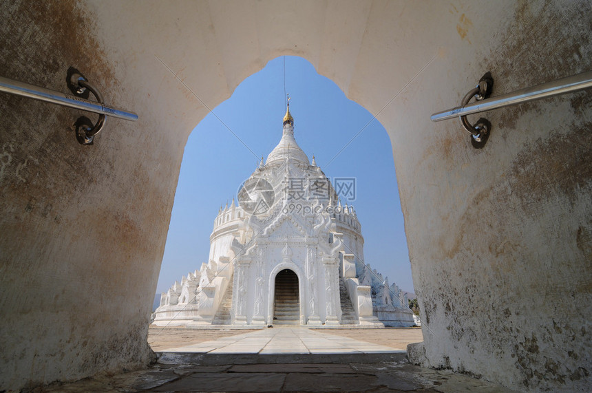 缅甸曼德勒民贡白庙图片