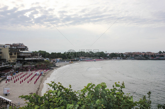 保加利亚黑海沿岸的索佐波尔它位于几个小半岛这座城市分为旧城区和新城区图片