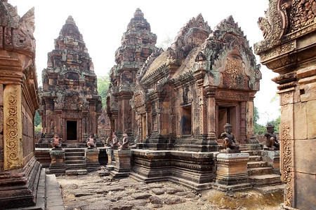 位于柬埔寨暹粒吴哥地区寺是一座10世纪的寺庙图片