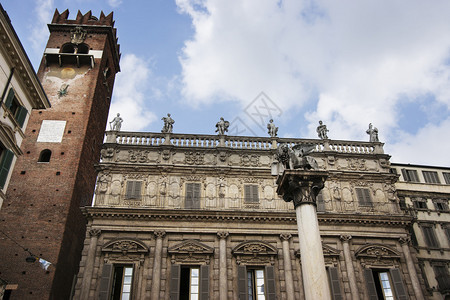 DelErbe广场Verona维尼托地区象征物圣图片