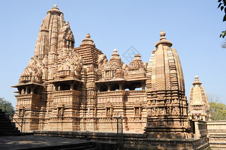 印度Khajuraho寺Unes图片