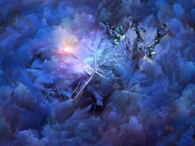 梦幻表面系列以梦想灵和想象力为主题的分形云和图背景图片