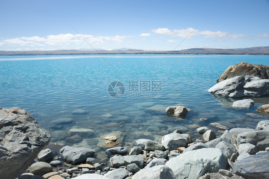 普卡基湖坎特伯雷湖图片