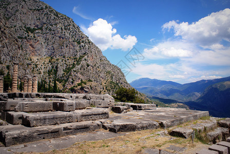 希腊戴尔菲考古遗址的图片