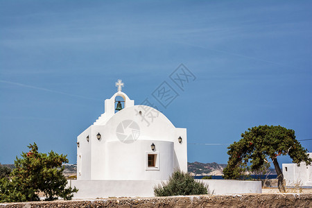 美丽的希腊风景米洛斯岛图片