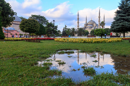 Sultanahmet清真寺土耳图片