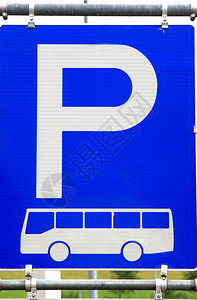 公共汽车停标志图片