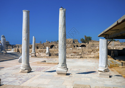 以色列凯撒马里蒂玛公园内凯撒的废墟图片