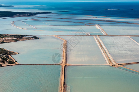 湾的盐碱空中观察澳大图片