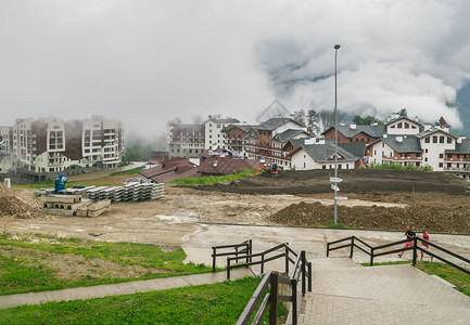 山地奥林匹克村滑雪度假胜地Rosa图片