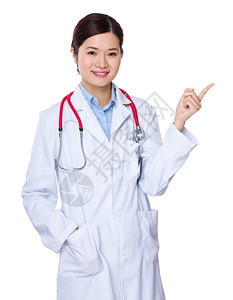 穿白外套的亚洲女医图片