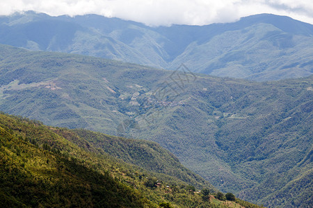 缅甸西部钦州山区地布尔马钦州山区法拉姆镇Fala图片