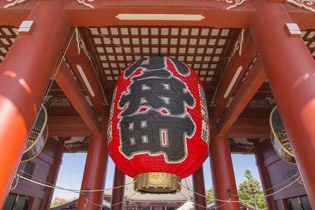 浅草神社入口处的大灯图片