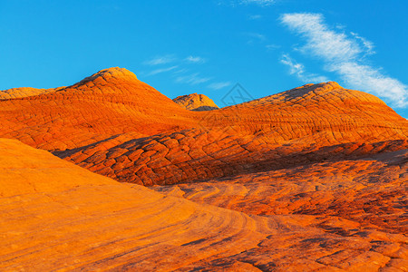 在犹他州的砂岩地貌图片