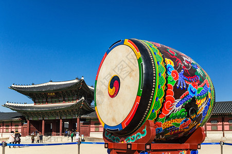 韩国传统礼仪鼓图片